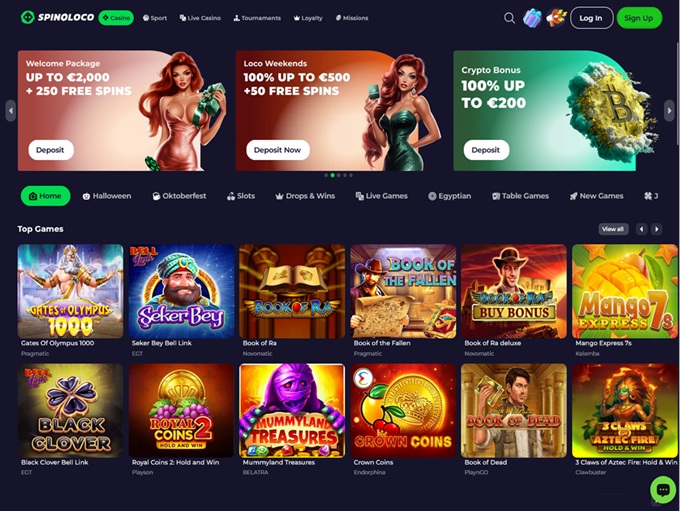 Spinoloco Casino screenshot 1