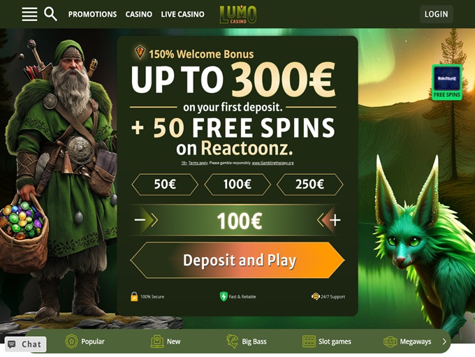 Lumo Casino lobby