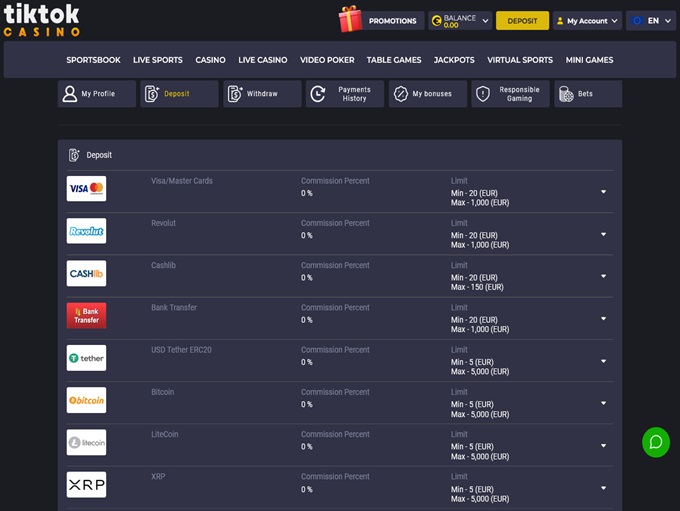 TikTok Casino screenshot 3