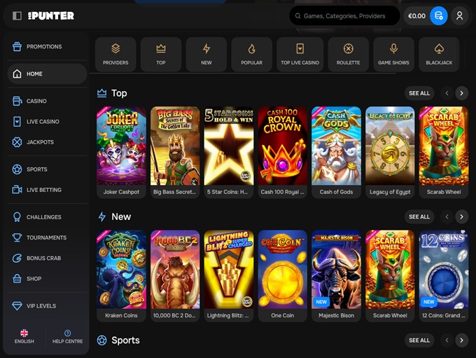 MrPunter Casino screenshot 2
