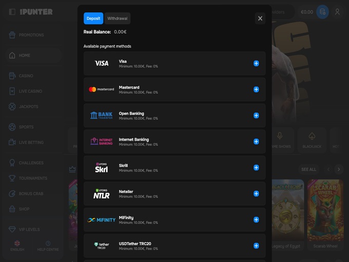 MrPunter Casino screenshot 3