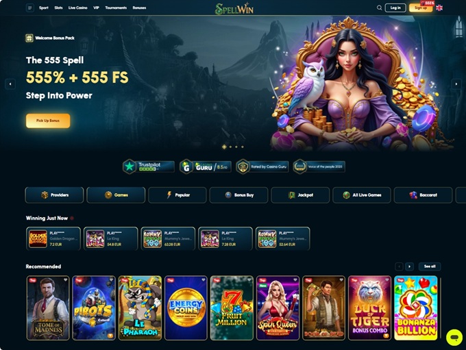 Spellwin Casino screenshot 1