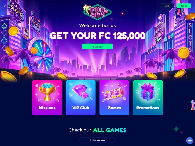 FunzCity Casino lobby