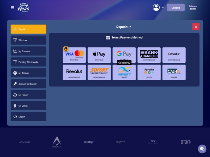 Shiny Wilds Casino screenshot 3