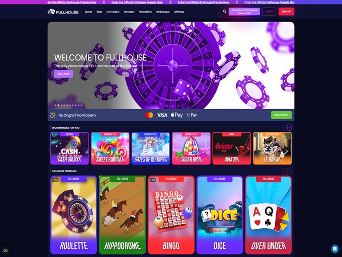 Fullhouse Casino lobby