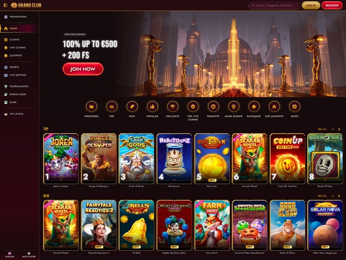 Grand Club Casino screenshot 1
