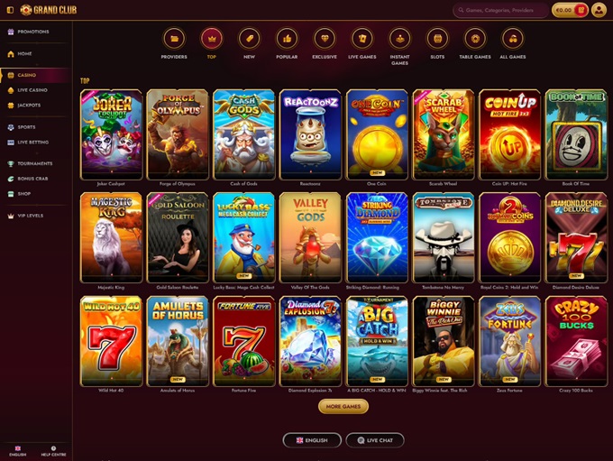 Grand Club Casino screenshot 2