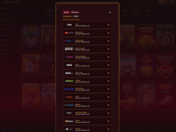 Grand Club Casino screenshot 3