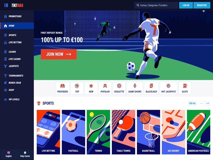 TikiTaka Casino screenshot 1