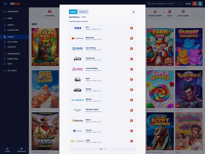 TikiTaka Casino screenshot 3