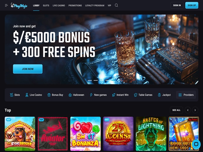 PlayMojo Casino screenshot 1