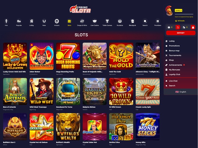 Slota Casino screenshot 2