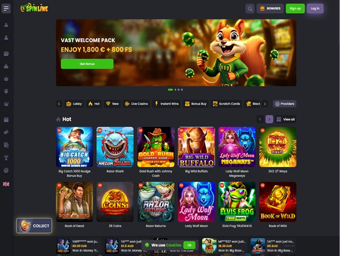 Spinline Casino screenshot 1