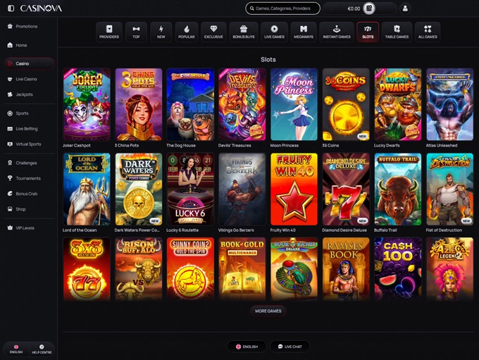 Casinova screenshot 2