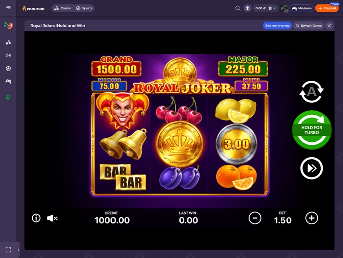 Coolzino Casino screenshot 4