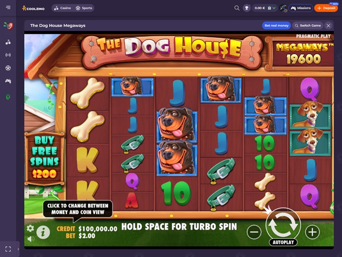Coolzino Casino screenshot 5