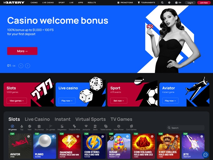 Batery Casino screenshot 1