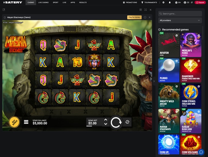 Batery Casino screenshot 5