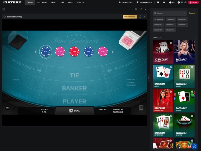 Batery Casino screenshot 6