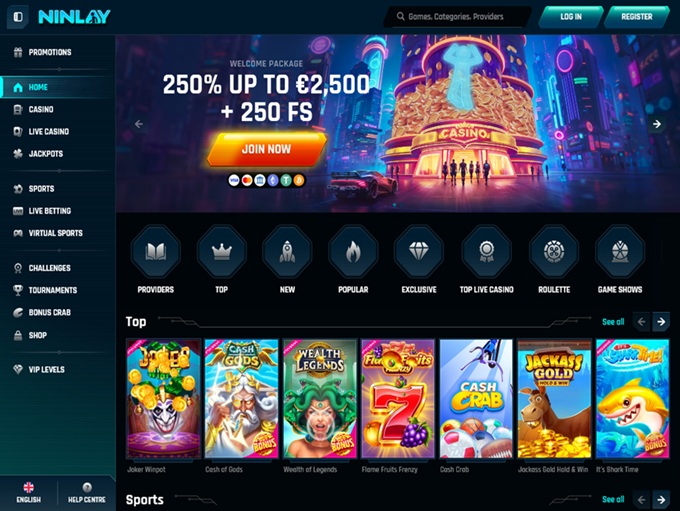 Ninlay Casino lobby