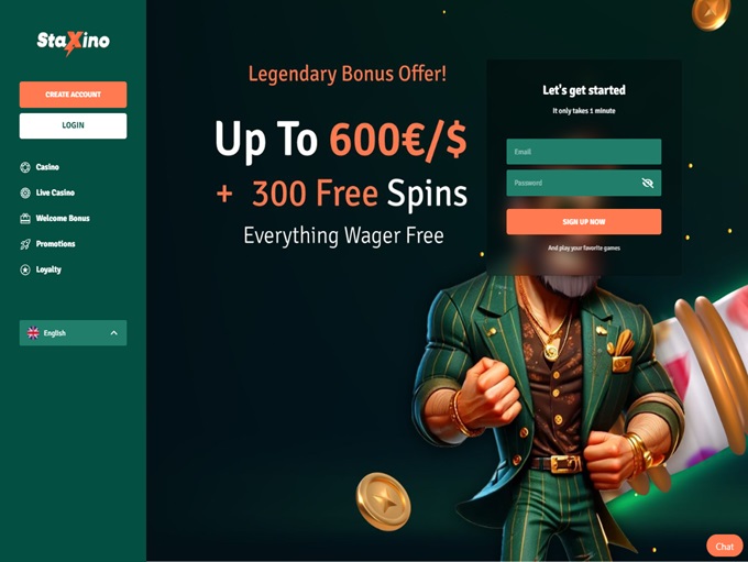 Staxino Casino lobby