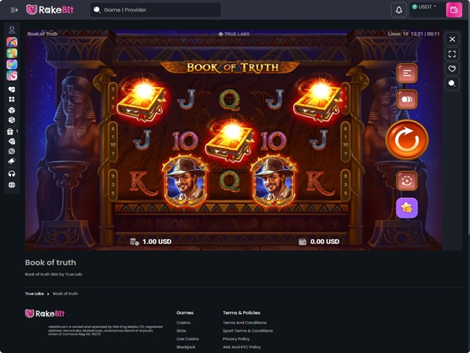 RakeBit Casino screenshot 4