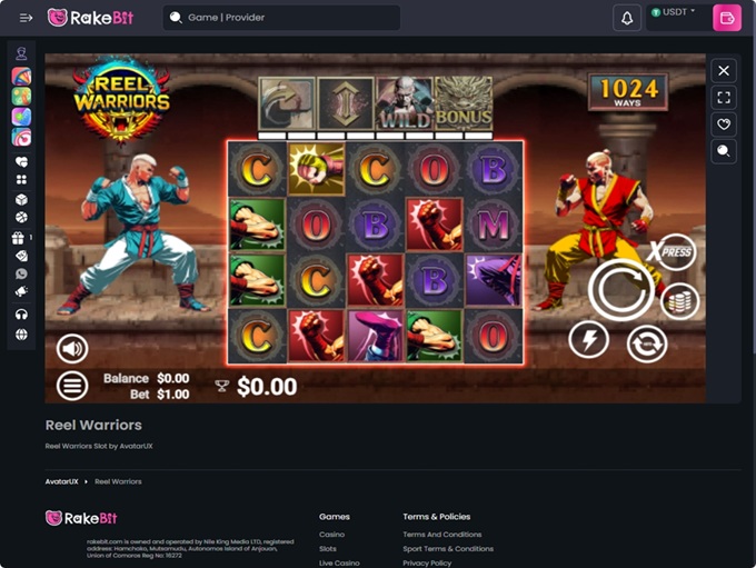 RakeBit Casino screenshot 5