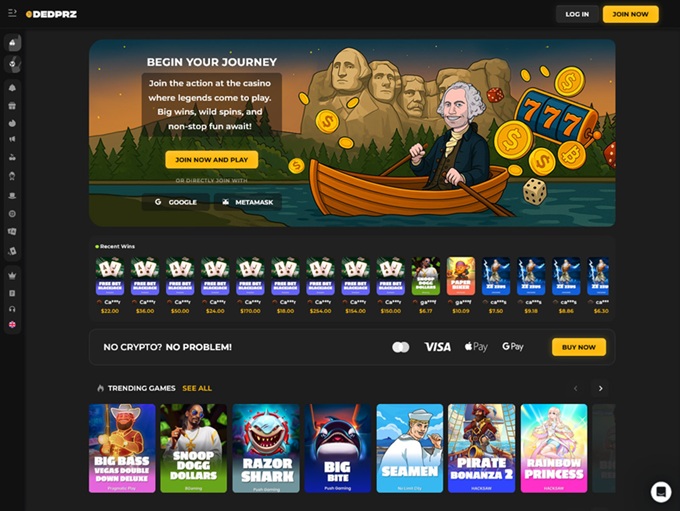 DEDPRZ Casino screenshot 1
