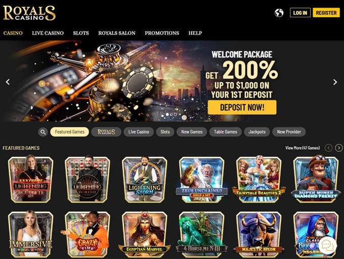 RoyalsCasino screenshot 1