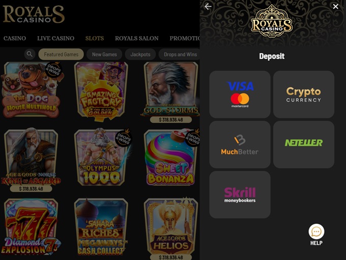 RoyalsCasino screenshot 3