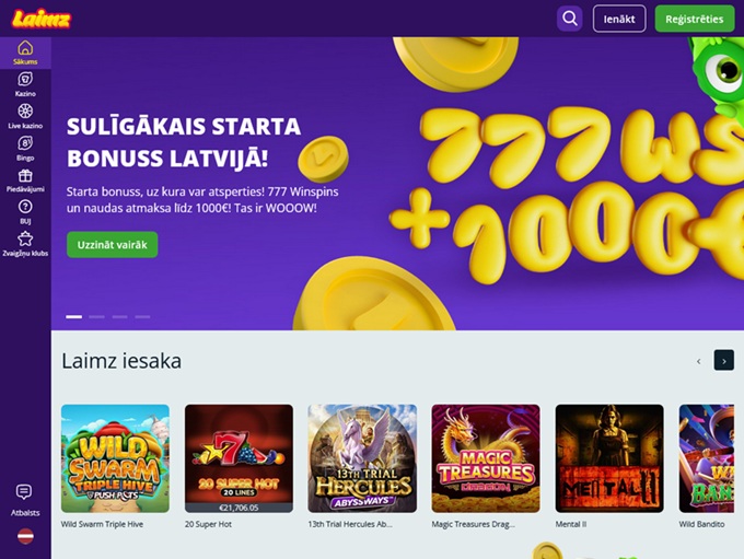 Laimz Casino screenshot 1