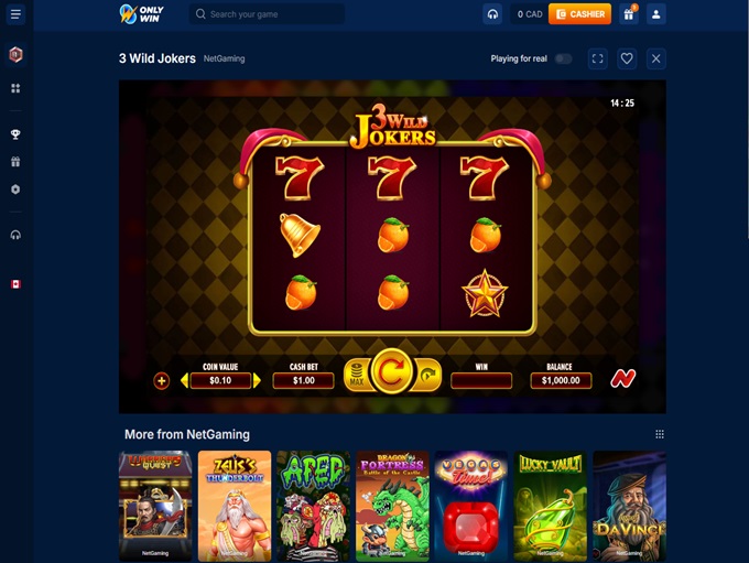 OnlyWin Casino screenshot 5