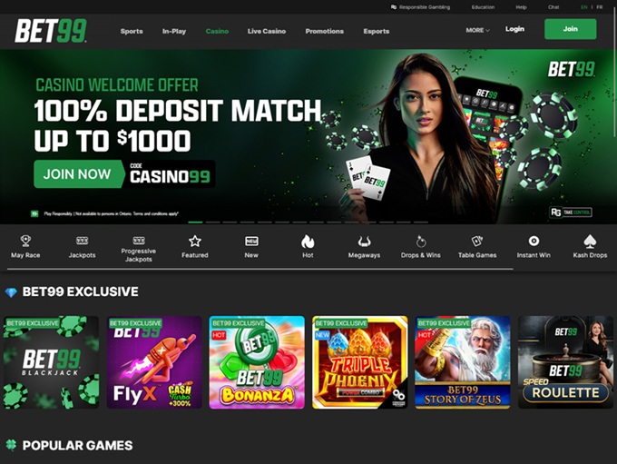 BET99 Casino screenshot 1