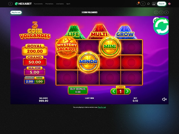 Hexabet Casino screenshot 4