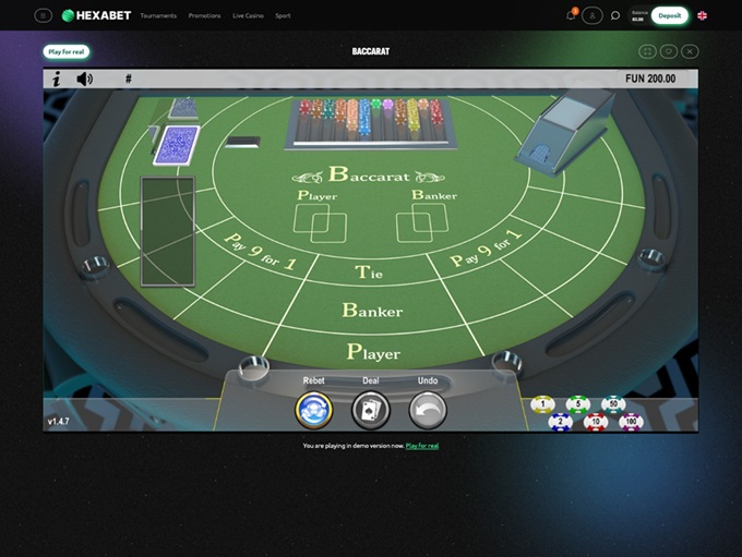 Hexabet Casino screenshot 6