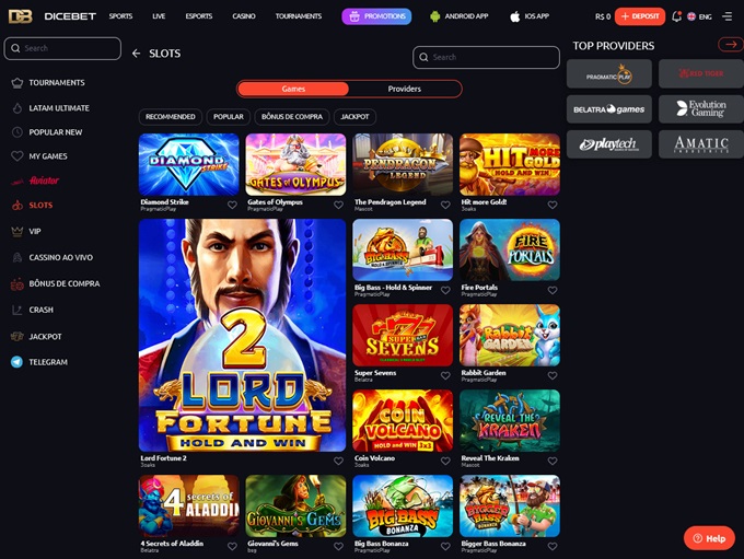 Dicebet Casino screenshot 2