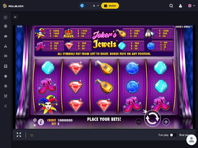 Rollblock Casino screenshot 4