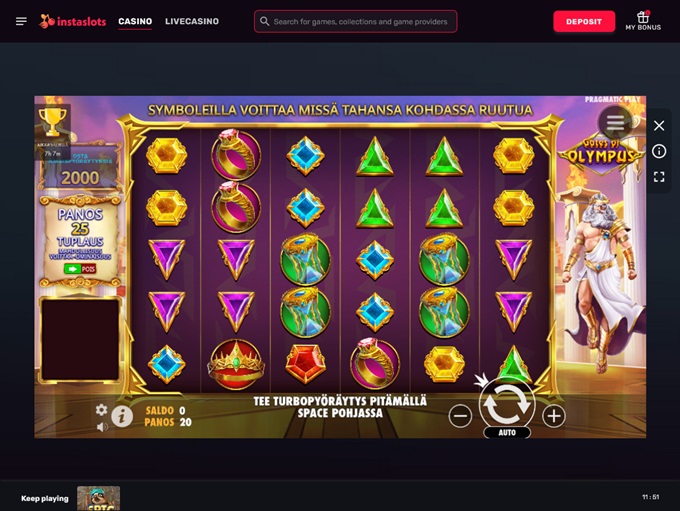 instaslots Casino screenshot 5