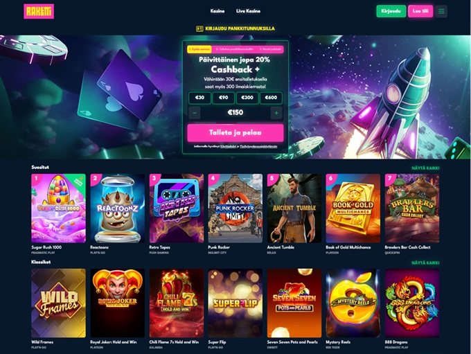 Raketti Casino screenshot 1