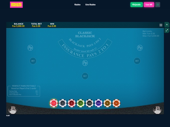 Raketti Casino screenshot 6