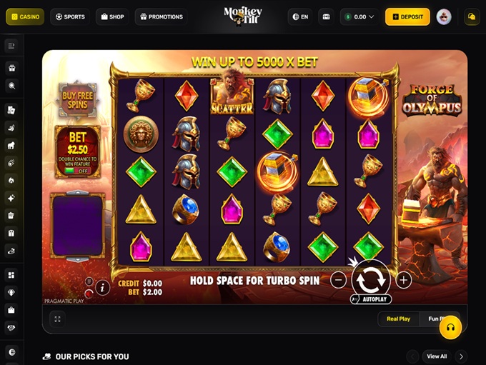 Monkey Tilt Casino screenshot 5