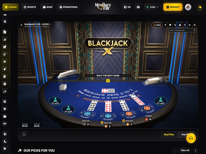 Monkey Tilt Casino screenshot 6