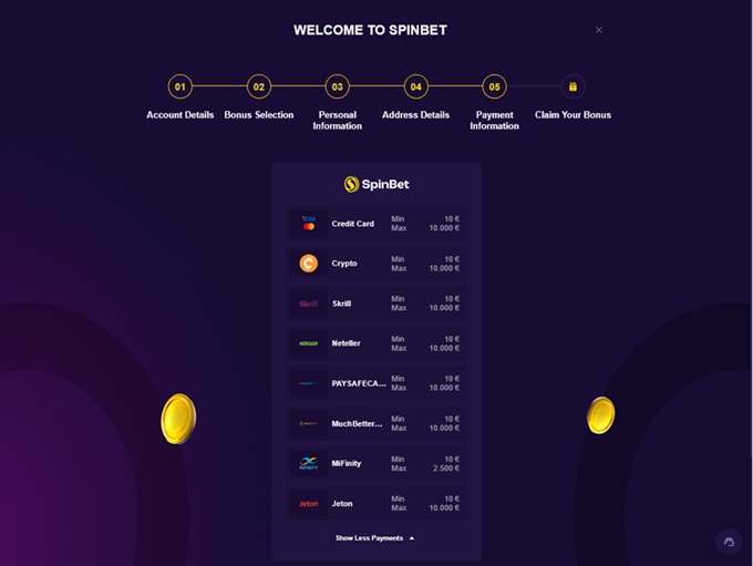 SpinBet Casino screenshot 3