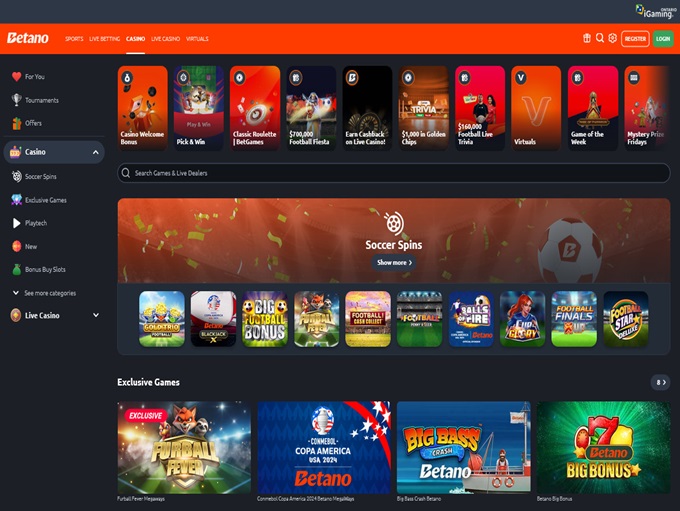 Betano Casino screenshot 1