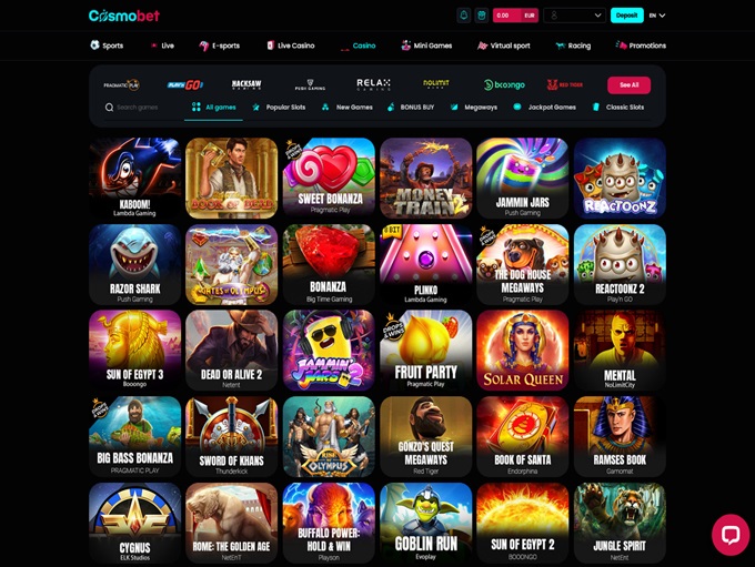 Cosmobet Casino screenshot 2