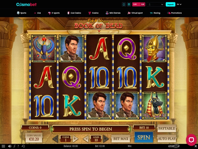 Cosmobet Casino screenshot 5