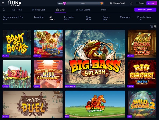 Luna Casino screenshot 2
