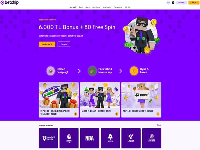 BetChip Casino lobby