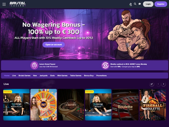 Brutal Casino screenshot 1