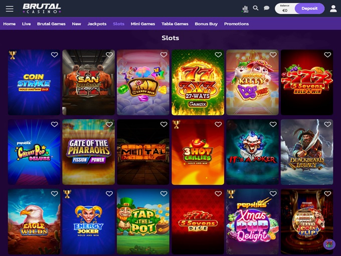 Brutal Casino screenshot 2